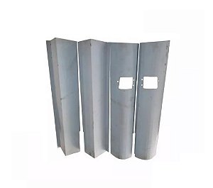 Par Cantos Traseiro Da Caçamba Jeep F75 - (4 Peças) Chapa 1,2mm
